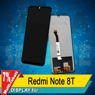 Display Für Xiaomi Redmi Note 8T Komplettes Bildschirm Lcd Touch Schwarz - Bild 1 von 4