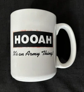 U.S Army Hooah "It's An Army Thing" Ceramic Coffee Mug Cup - Picture 1 of 4