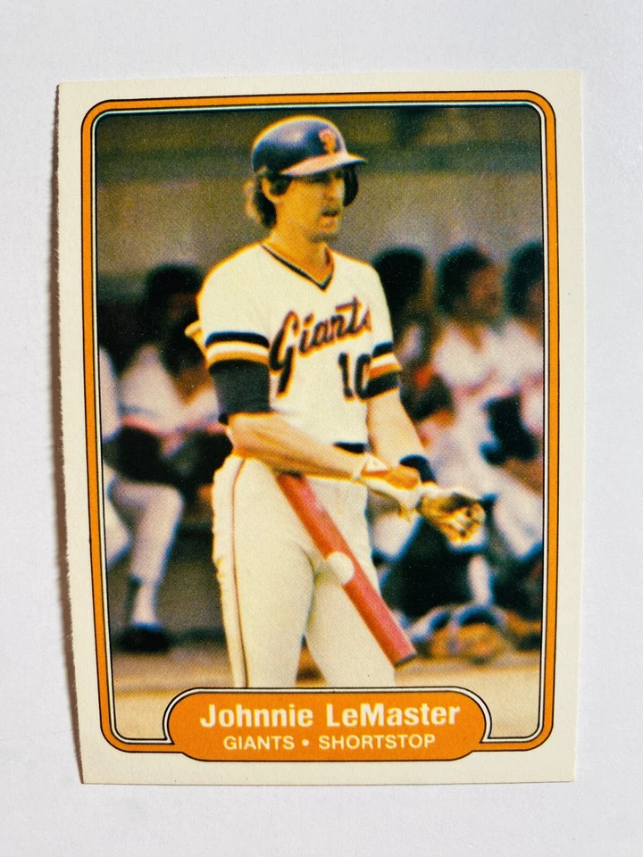 1982 FLEER #393 JOHNNIE LEMASTER NM-MT MLB BASEBALL CARD - Image 1 of 1