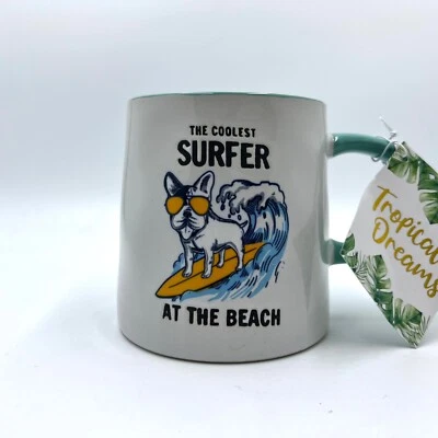Taza de café Global Designs Connections The Coolest Surfer at the Beach 17,6 oz Foto 1 de 4