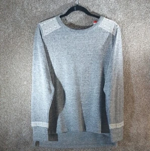Flora Nikrooz Lounge Top Size Medium In Heather Grey With Lace. Supersoft fleece - Picture 1 of 7