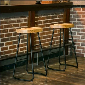 2/4x Bar Stools Industrial Backless Stool Chairs Set - Picture 1 of 18
