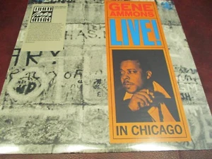 GENE AMMONS Live In Chicago REMASTERED PHIL DE LANCIE 1989 UNIQUE STICKER SERIES - Picture 1 of 1