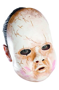 Brand New Scary Baby Doll Adult Vinyl Halloween Costume Accessory Mask - Picture 1 of 1
