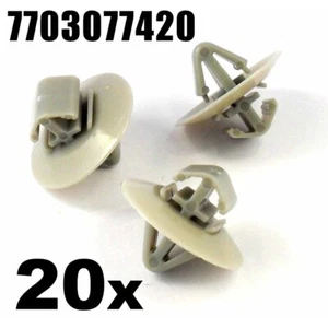 20 Pièces Clips Pour Renault Trafic Moulage Latéral / Garniture De-protection - Picture 1 of 12