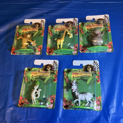Dreamworks• Madagascar• Lot Of 5:Melman/Gloria/Alex/Marty/King-Micro Cover