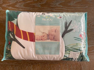 TILLYOU Luxus 4-teiliges Weihnachtsbett Bettwäsche Set Bestickt Krippe Bettdecke... - Bild 1 von 4