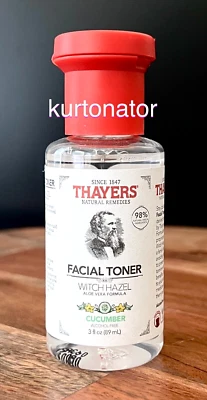 Tónico facial Thayers PEPINO bruja hamamelis NUEVO tamaño de viaje 3 fl. oz Foto 1 de 2
