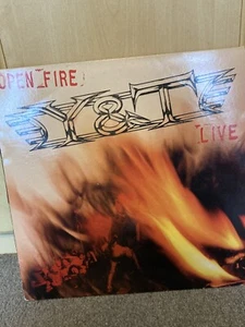 Y & T Open Fire Live 1985 Album LP Vinyl AMA5076 With Inner Insert - Picture 1 of 1