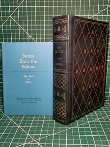 Franklin Library: The Iliad By Homer 1976 & Editor’s Notes ~ Near Mint - Imagen 1 de 12