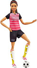 Barbie Made to Move Soccer Player Doll, Brunette