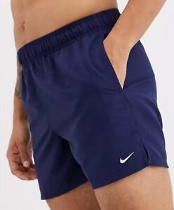 Nike Essential Lap 5" Volley Swimming Trunk Shorts Navy 100% OFFICIAL Size LARGE