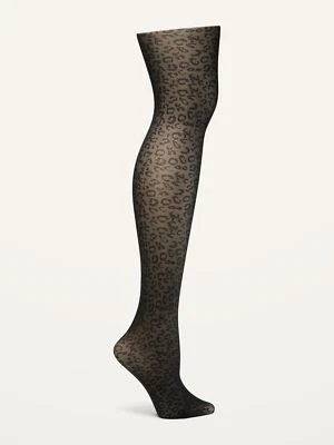 Old Navy Womens Patterned Control-Top Nylon Tights Size S-M NIB - Image 1 of 4