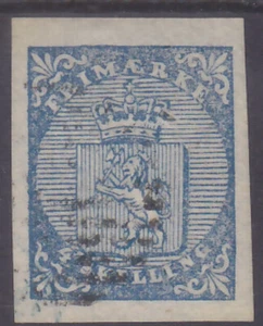 NORGE - 1855 FIRST STAMP Mi. 1 - used - GOOD QUALITY - Picture 1 of 2