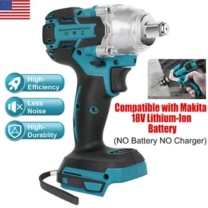 Brushless Motor Impact Wrench 1/2" Cordless Tool For Makita 18V Li-Ion Battery  - Picture 1 of 11