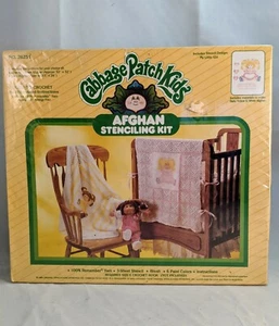 1984 Cabbage Patch Kids #26250 Crochet Afghan Kit New Sealed Vintage - Picture 1 of 3