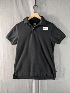 -00282 Lee Uniforms Children's M Solid Black Collared Shirt - Picture 1 of 7