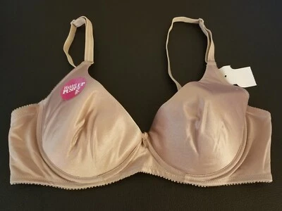 Sutiã Bestform 38C Bege Pushup Underwire Novo com Etiquetas Estilo 6502 Antigo  - Imagem 1 de 4
