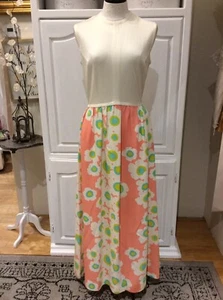 VTG 60’s Mr. B Of California Dress Boho Long Hippie Cottage Core Maxi Medium EUC - Picture 1 of 7
