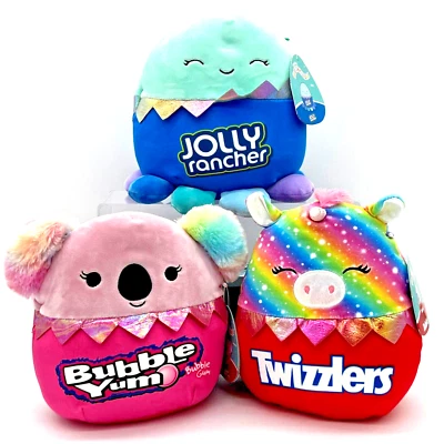 Squishmallows 8” Plush Toys Unicorn Twizzlers Koala Bubble Yum Jolly Rancher New - Image 1 of 4
