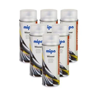 6x400ml MIPA Winner Acryl-Klarlack Lackspray farblos glänzend *216011700 - Bild 1 von 2