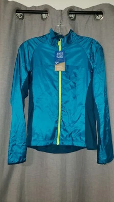 NWT Brooks Women Fusion Hybrid Windbreaker Jacket Water Resistant Panels sz med - Image 1 of 4