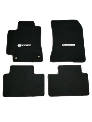 Alfombrillas de nailon negras Fit 01-05 Lexus IS300 con emblema negras Foto 1 de 4
