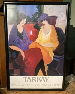 "Itzchak Tarkay impresión artística firmada y numerada esperando a Sarah 38"" X 26""" Foto 1 de 4