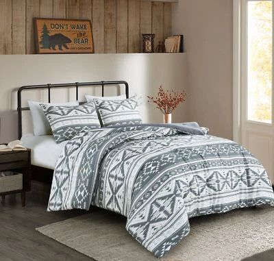 Chezmoi Collection Zella Geometric Motif Printed Microfiber Comforter Set - Image 1 of 4