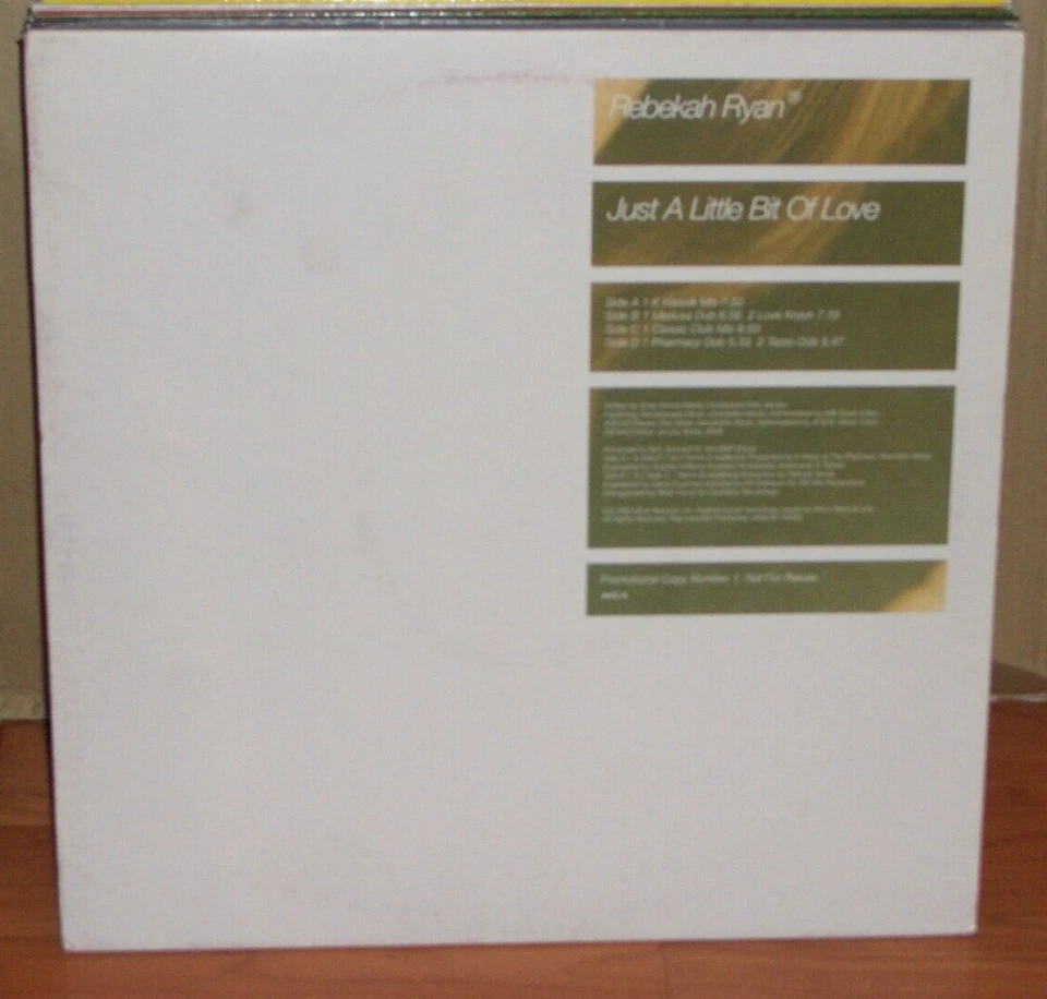 REBEKAH RYAN just a little bit of love 2 x 12"-VINYL-EP rare PROMO ENGLAND 1996 - Bild 1 von 1