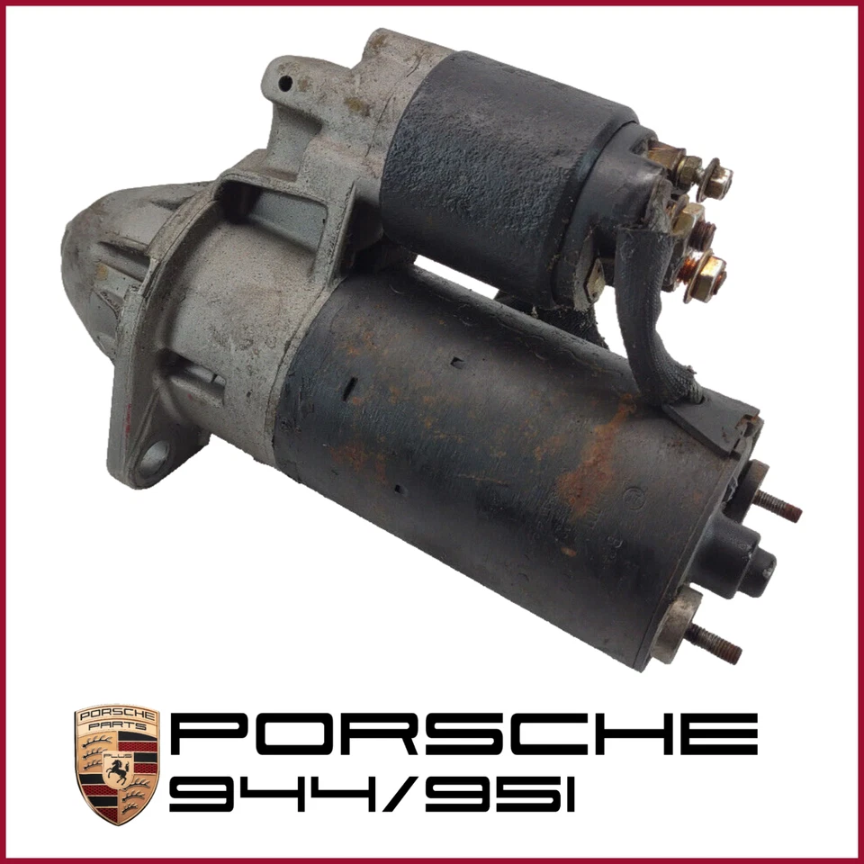 Porsche 944 Starter Motor *DAMAGE* OEM 83-91 944 951 Turbo N/A S S2 2.5 2.7 3.0 - Image 1 of 4