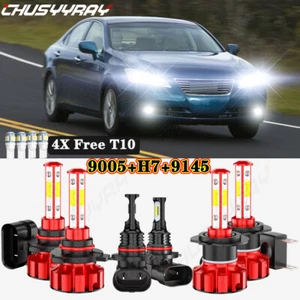 For Lexus ES350 2007 2008 2009 6X 6000K LED Bulbs Headlight Hi/Lo + Fog Light - Picture 1 of 23