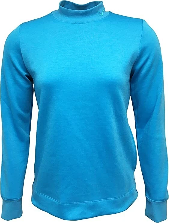 Nike Women's Dri-Fit UV Pullover Golf Top (Blue) Size Medium