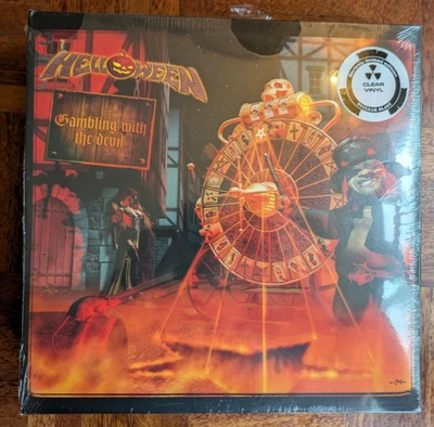 Helloween – Gambling With The Devil  [2x Clear Vinyl Record LP] SEALED, NEW - Image 1 of 2