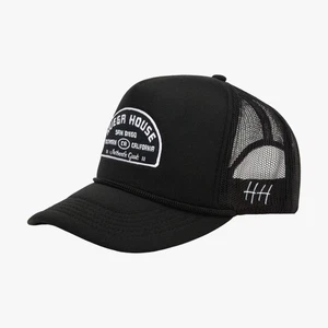 Huega House 'High Tide' Mesh Trucker Snapback Hat Black - Picture 1 of 7
