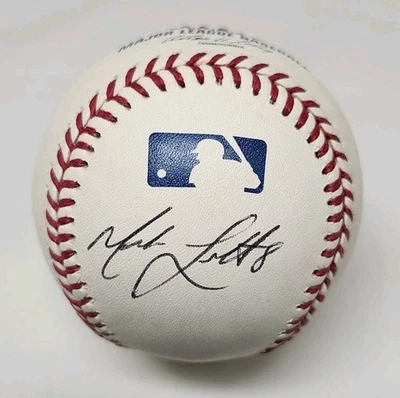 Mark Loretta Signed Auto Rawlings Official Major League Baseball PADRES B8 - Image 1 of 2