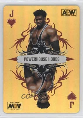 2023 Upper Deck AEW All Elite Wrestling Gold Powerhouse Hobbs Jack of Hearts - Image 1 of 2