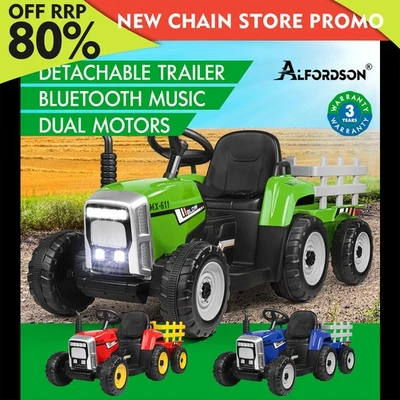 ALFORDSON Kids Ride On Car Tractor 12V Electric Toy Vehicle Child Toddlers LED - image 1 of 2