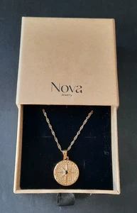 MINI COLLAR COLGANTE ESTRELLA CELESTIAL ÁGATA NEGRA DE JOYERÍA NOVA - Imagen 1 de 5