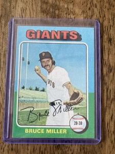 BRUCE MILLER 1975 Topps Card!!  #606  SAN FRANCISCO GIANTS - Picture 1 of 1
