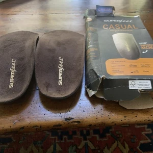 SuperFeet Schuheinlegesohle Easyfit Orthese Fußgewölbestütze Herren Größe F 11,5-13 Neu ohne Etikett - Bild 1 von 14