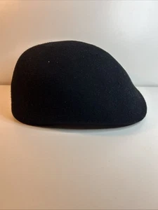 Apt 9 Wool Blend Cap Mens Size Small/Medium Black Hat Cabbie Newsboy - Picture 1 of 13