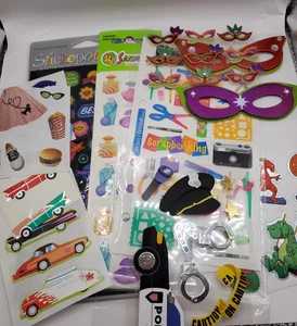Vintage Stickopotamus Sandy Lion & Misc Sticker Lot Girlie Scrapbook Dinos etc - Picture 1 of 10