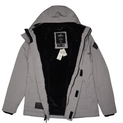 Hollister Jacket  All Weather Collection Winter Hooded Mens Medium Gray - Image 1 of 4