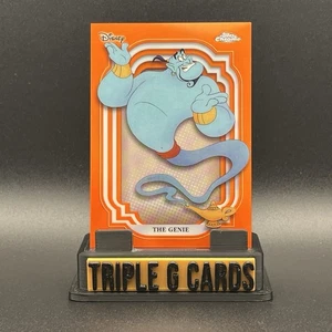 2023 Topps Disney 100 Chrome ORANGE /25 Genie ๐ง Aladdin Magic Legend - Picture 1 of 6