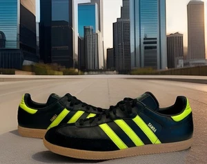 Adidas Samba OG Shock Amarillo Neón Negro Talla 11.5 Hombres Zapatos Edición Limitada Usados en Excelente Condición - Imagen 1 de 18