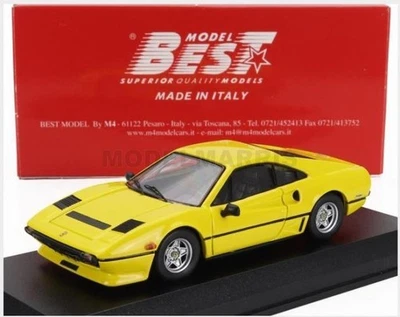 BEST-MODEL 9203/2 FERRARI - 208 GTB TURBO 1980 - YELLOW - 1/43 - Immagine 1 di 4