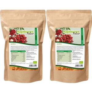 Mynatura Bio 100% Hagebuttenpulver Vitamin C (2 x 1000g Beutel) - Bild 1 von 5
