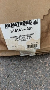 Conjunto de motor montado de repuesto Armstrong # 816141-001 1/4 HP 1 fase - Imagen 1 de 5