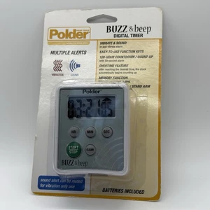 Polder Home Tools Buzz & Beep Digital Timer TMR-2125 Brand New Sealed - Picture 1 of 4